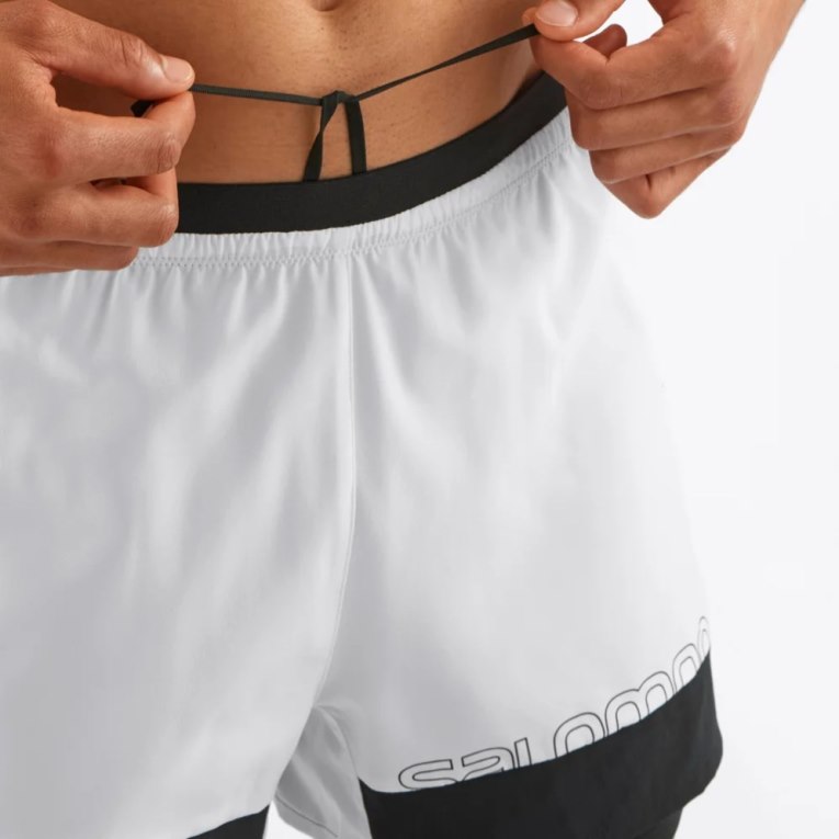 White Salomon Cross 2in1 Men's Shorts | IE OL4235